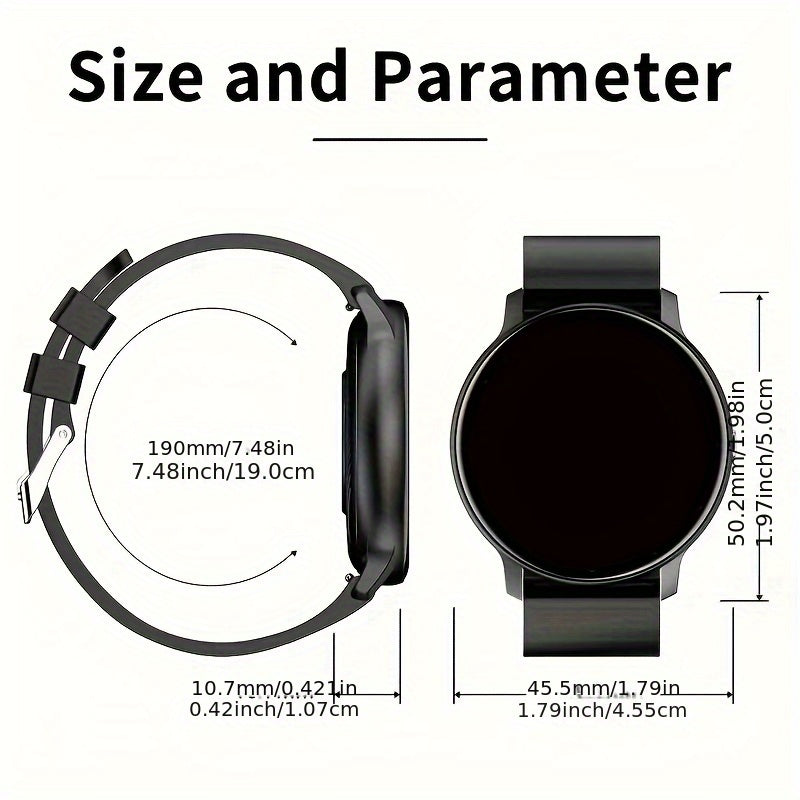 Smartwatch for Android and iPhone Fitness Tracker for Men and Women Silicone Strap