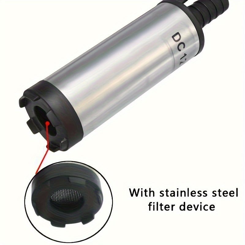 Электрический 12В погружной топливный насос 38 мм для перекачки воды и масла для автомобиля дизель