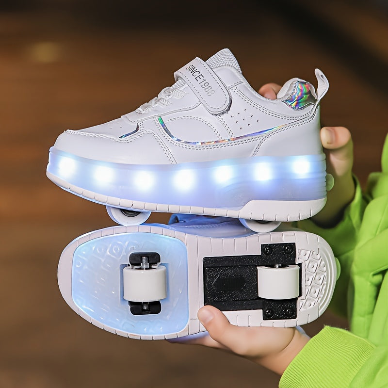 Kids LED Light-Up Shoes for Boys and Girls Breathable Durable All-Season Casual Running Shoes