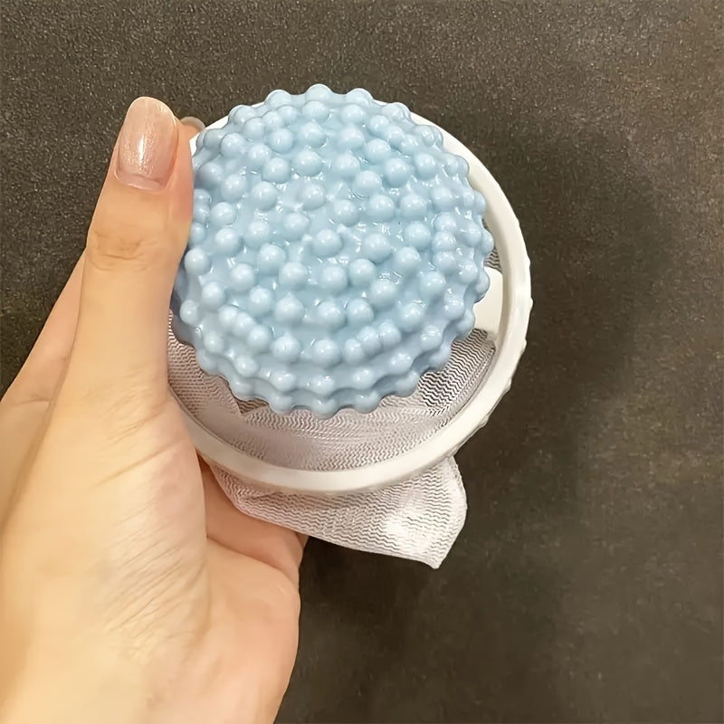 2-In-1 Washing Machine Cleaning Ball with Hair Catcher Durable Plastic Mesh Filter