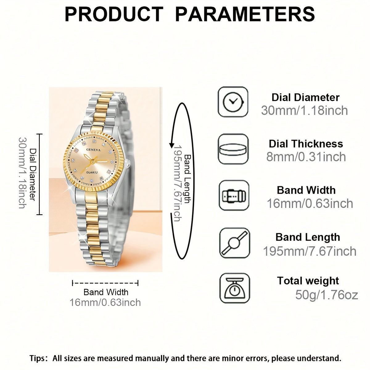 Women's Ramadan Watch Gold Encrusted Dial Alloy Strap Fashionable Wrist Watch