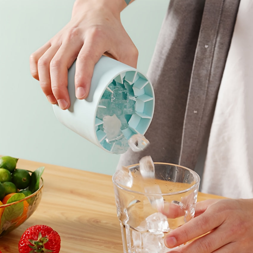 Bandeja de silicona para hielo sin BPA, flexible, molde para congelar, con 8 secciones, máquina de hacer hielo