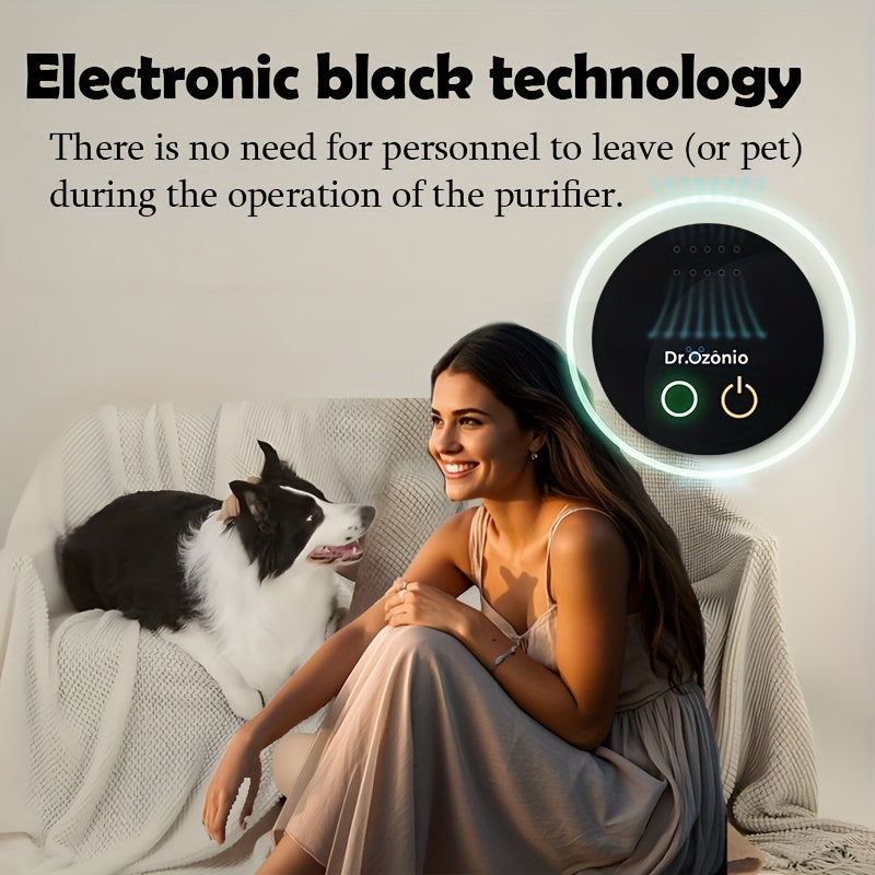 Portable USB Deodorizer Battery-Powered Air Purifier for Odor Removal from Litter Box Kitchen Bathroom