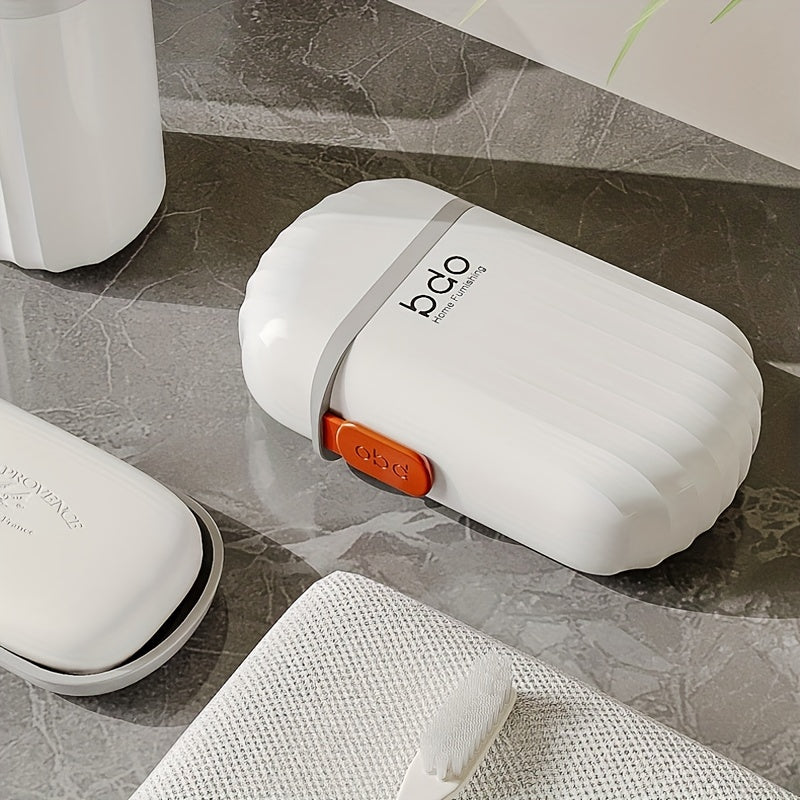 Plastic Travel Soap Dish with Lid Leak-Proof Compact for On-the-Go Use