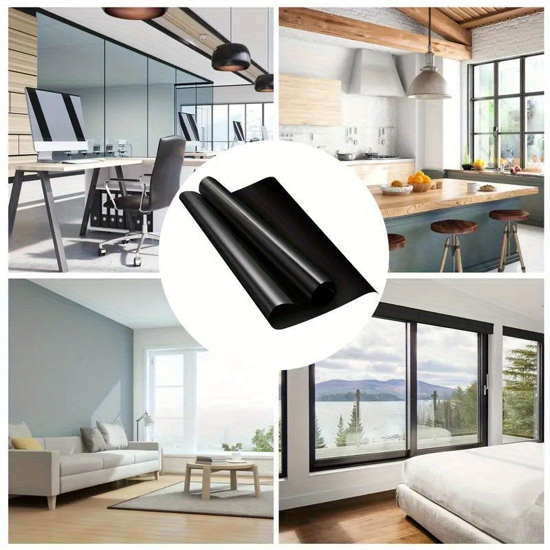 Blackout Window Film Roll 49.78x199.9cm Light Blocking Privacy UV Protection