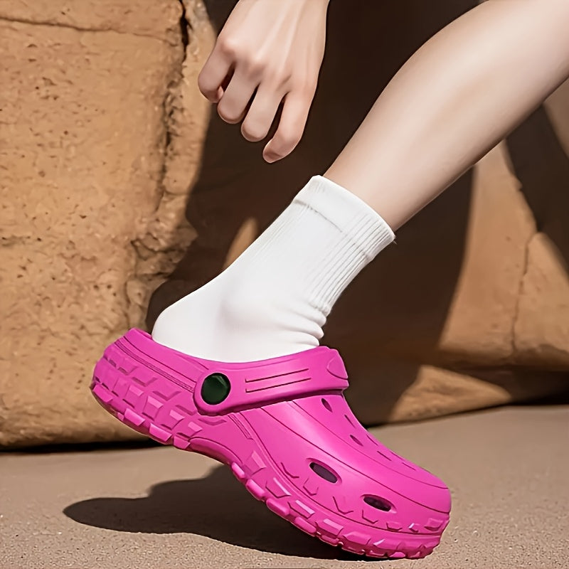 Women's Lightweight EVA Clogs Breathable Open-Toe Non-Slip Rubber Shoes