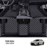 Juego de alfombrillas de coche de cuero sintético universal para vehículos híbridos, duraderas para todo tipo de clima