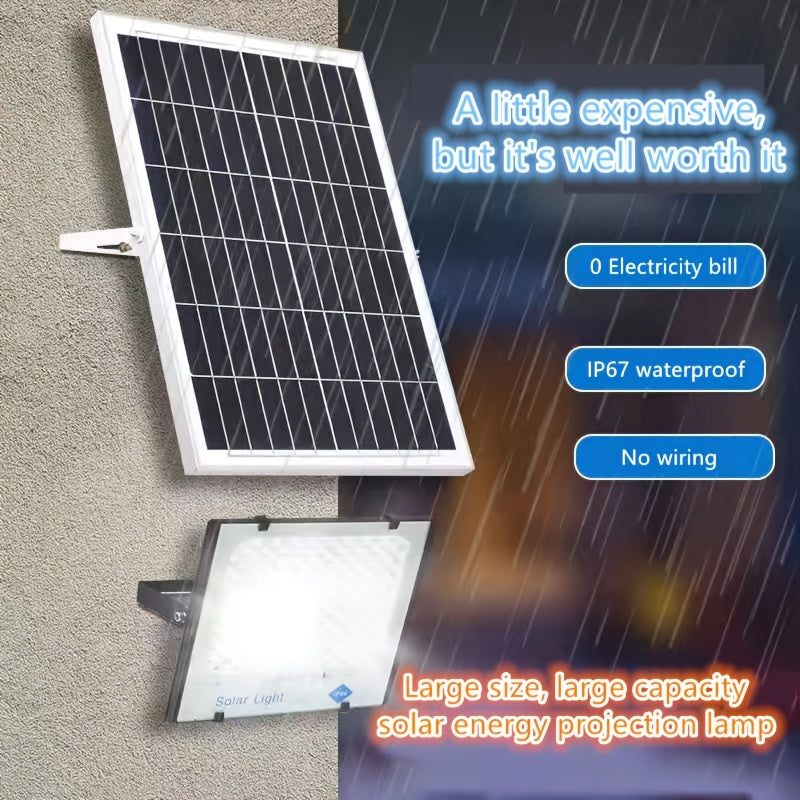 High Power Solar Street Light with Light Control Remote Timing Large Battery Spotlight