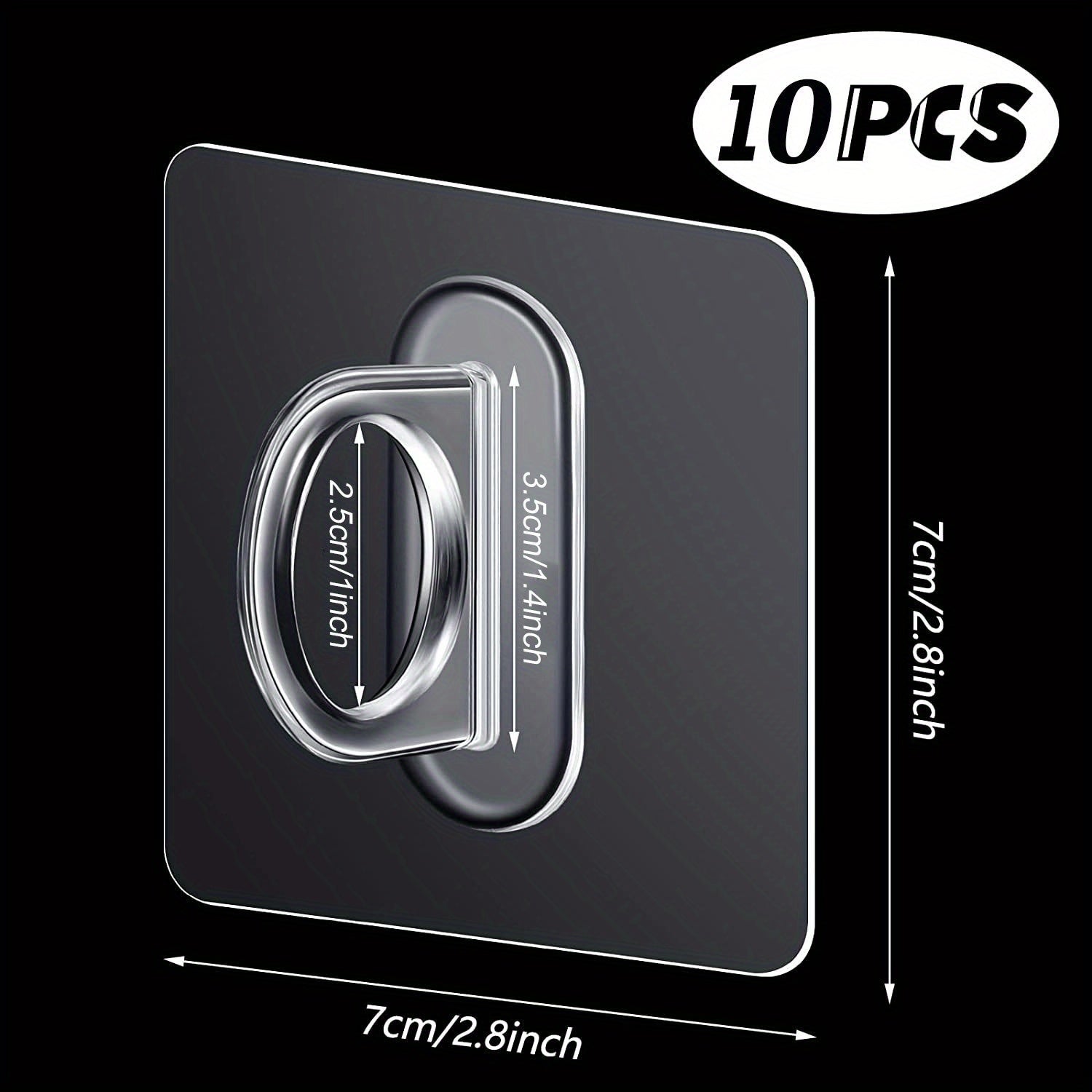 10 штук прозрачных пластиковых держателей для распылителей для организации кухни и ванной