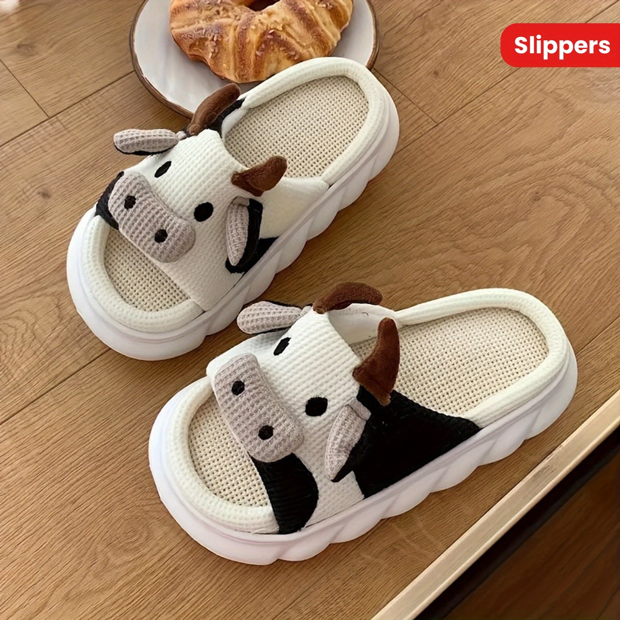 Ayollar uchun buqalar uchun uy ichida va tashqarida qulay, nafas oladigan, sirpanishga qarshi flip-floplar