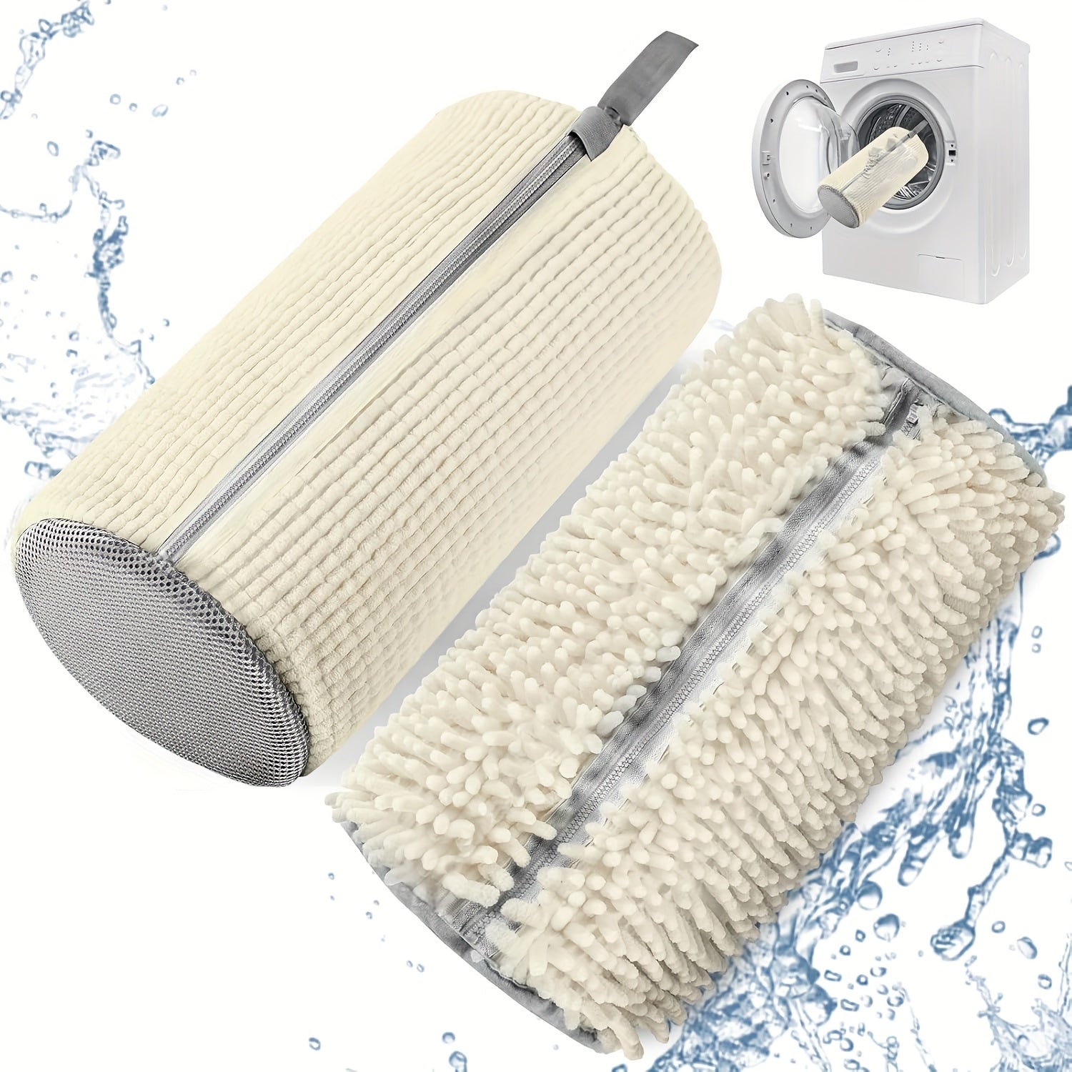 Unisex Reusable Laundry Shoe Bag for Sports and Tennis Shoes White