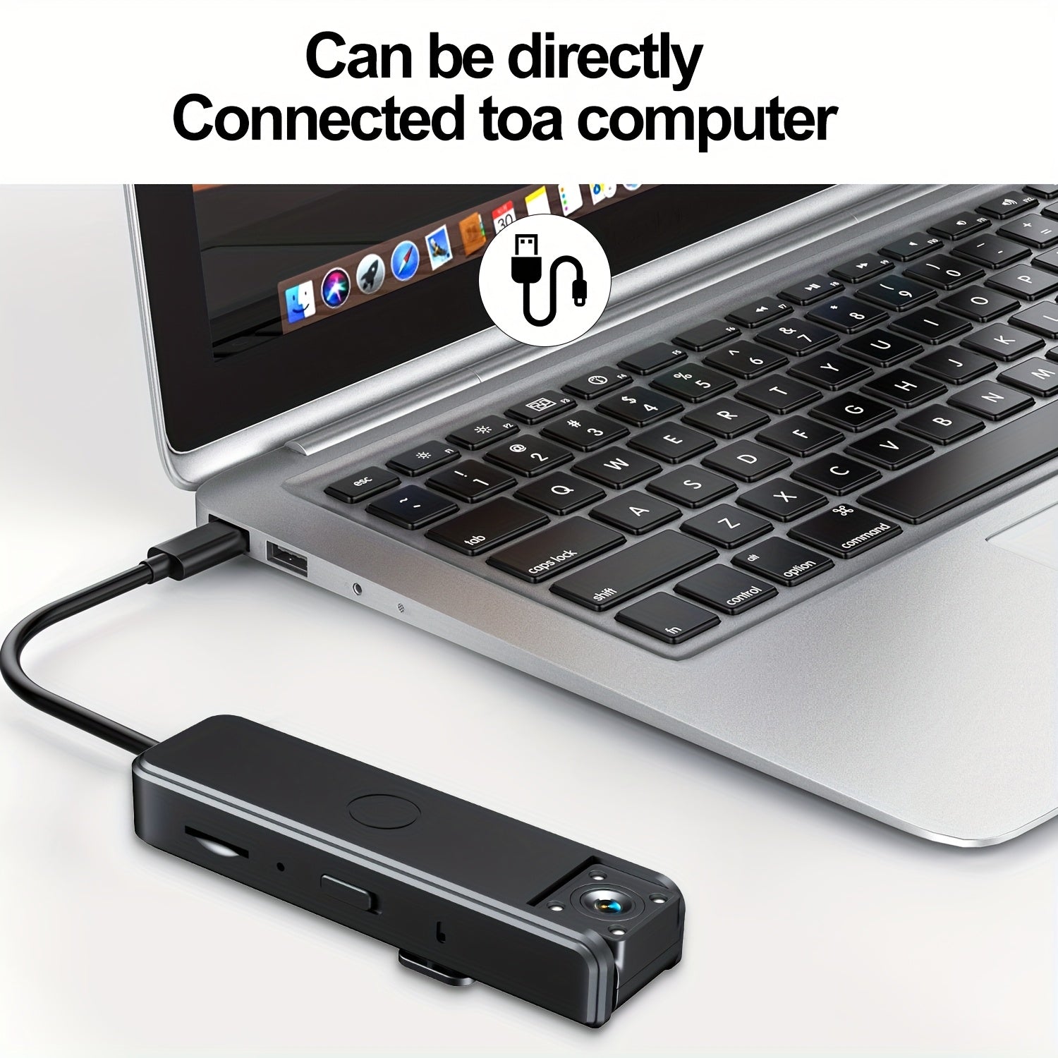 Mini cámara inalámbrica oculta 1080p grabadora portátil con visión nocturna con infrarrojos y lente ajustable