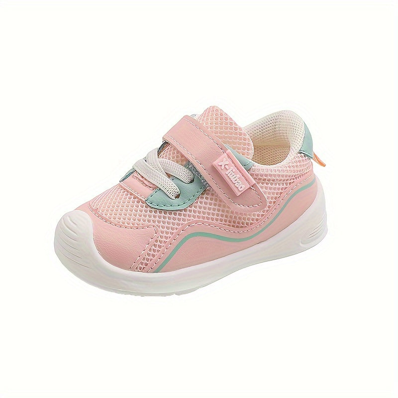 Bola va kichkina bolalar uchun nafas oladigan, sirpanmaydigan, yumshoq taglikli mesh sport poyabzali, Bolalar uchun bahor va kuz