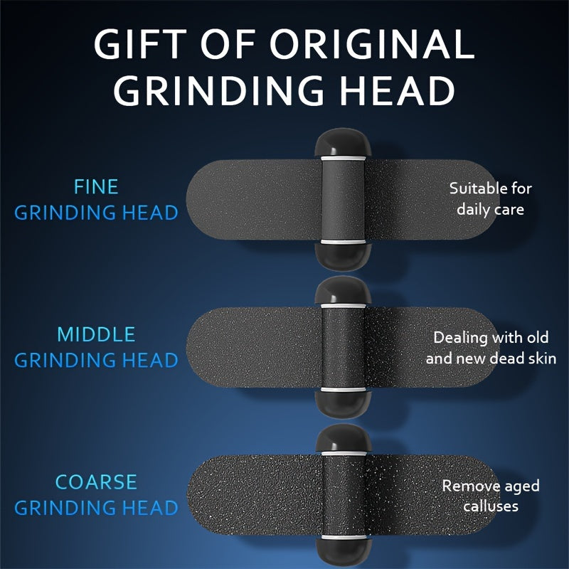 Rechargeable Electric Foot Grinder with Adjustable Speeds for Pedicure and Self-Care