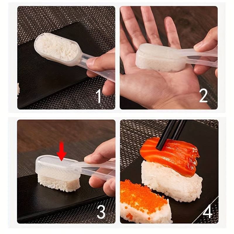 Plastic Sushi Mold Set for Rice Balls and Nigiri Japanese Cuisine Tools