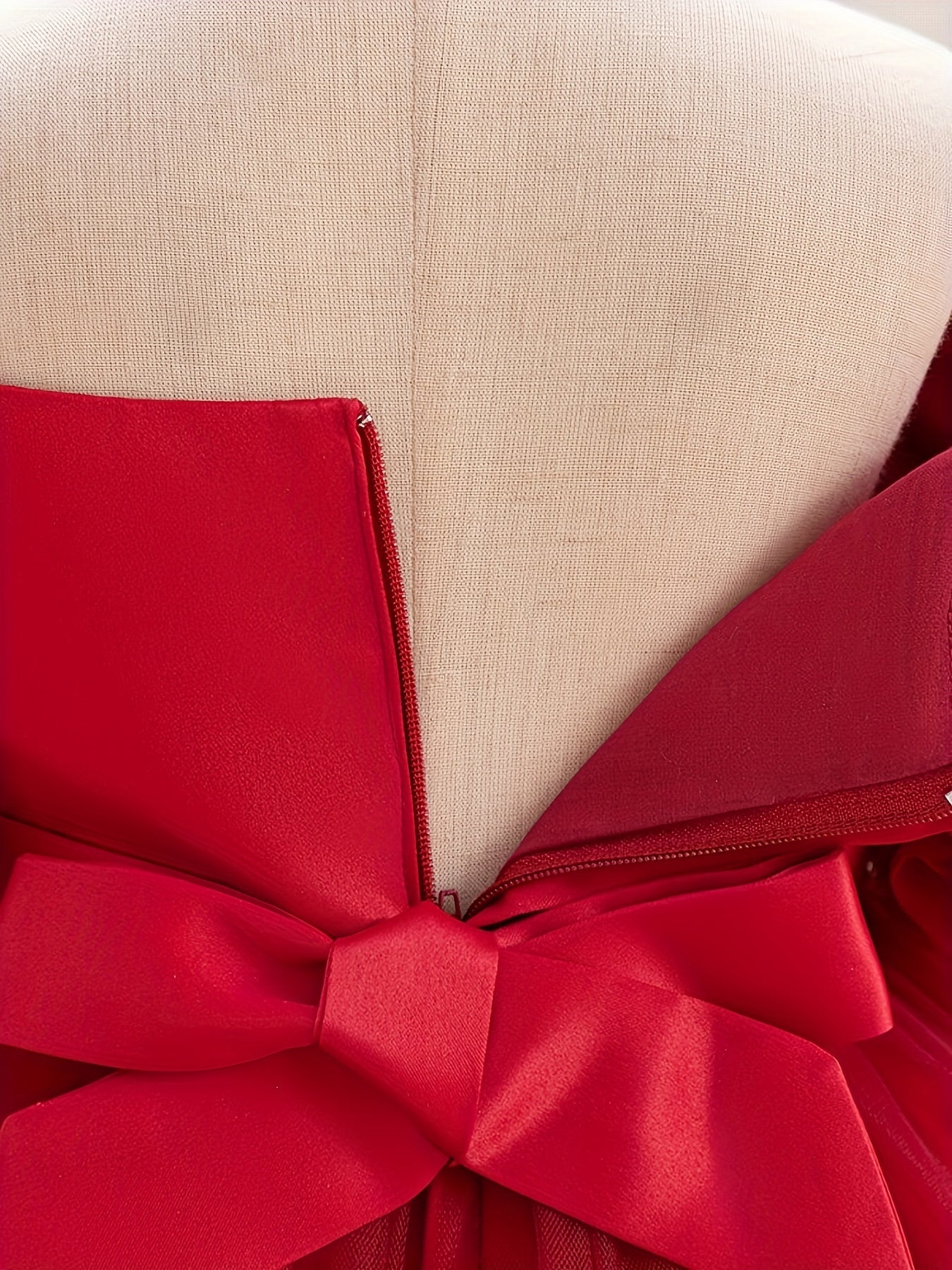 Girls Pink Princess Dress with Sequin Details Puff Sleeves Knee-Length for Pageants and Performances