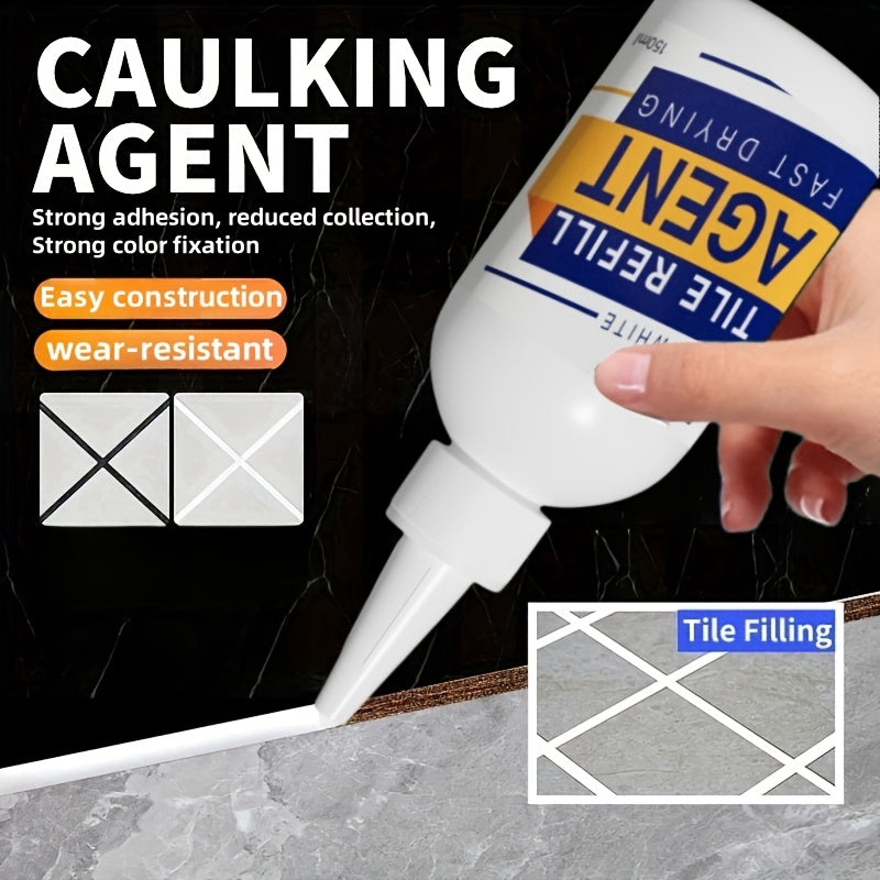 Tile Grout Filler for Floors and Walls, Durable, Easy to Apply, Interior Exterior