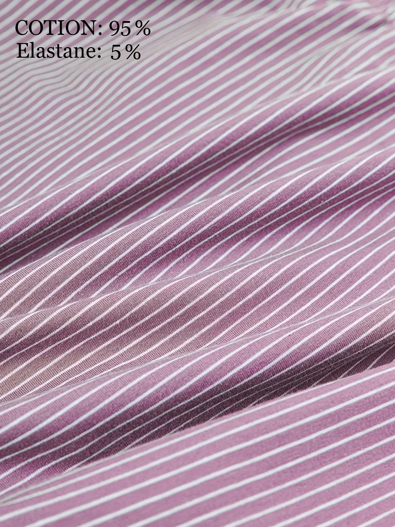 Men's Cotton Boxer Shorts 3-Pack High Stretch Knit Striped Regular Fit with Button