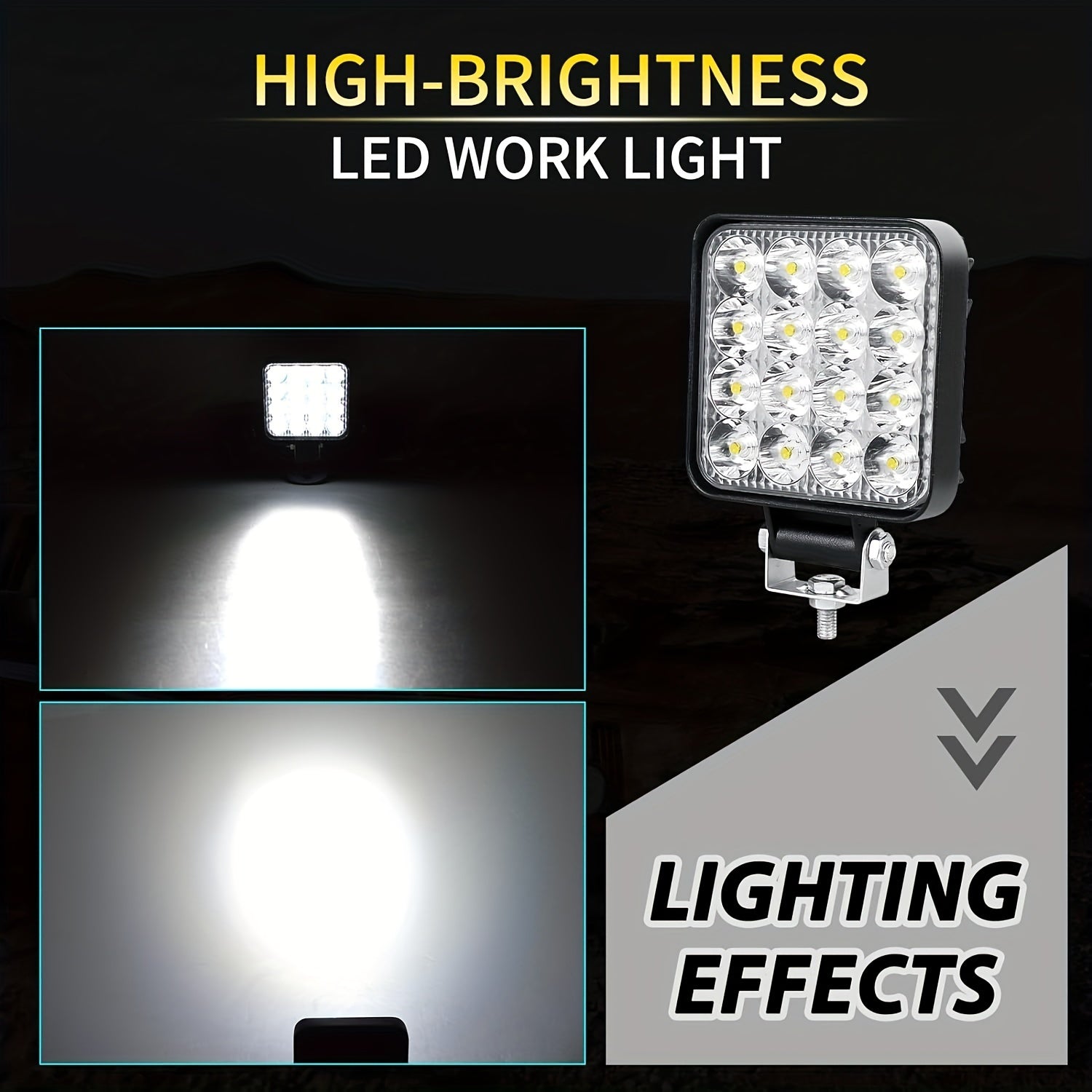 Mini LED Work Light Bar 8.38cm White Off Road Spot Flood for Tractor Truck SUV