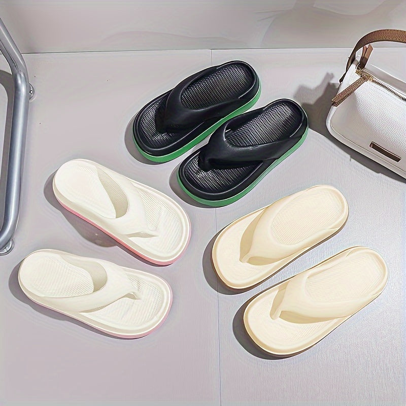 Women's Minimalist Wedge Flip-Flops Casual Outdoor Beach Sandals