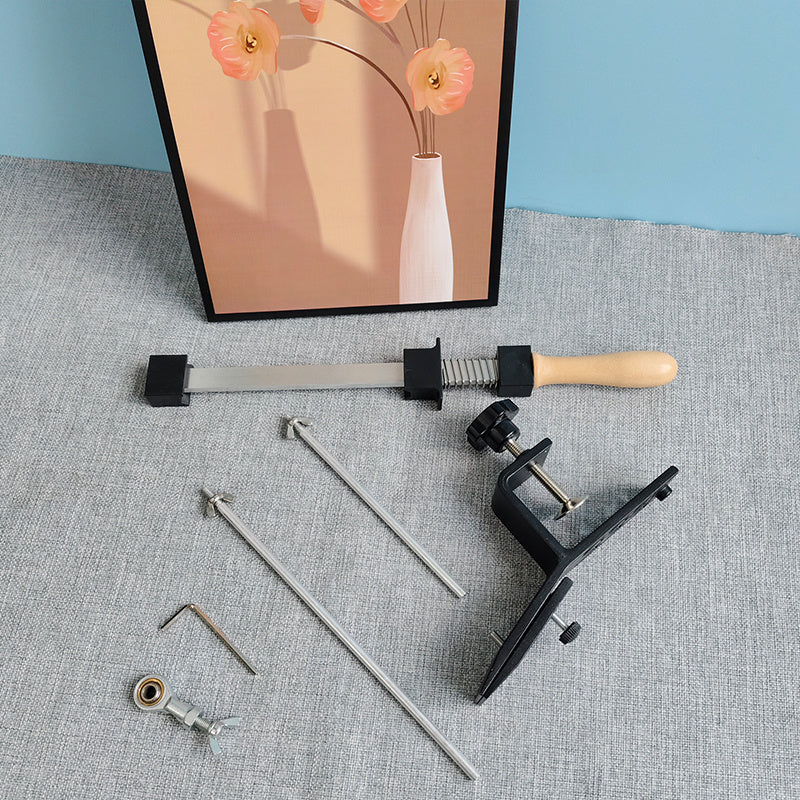 Qora alyuminiy pichoqni silliqlash uchun to'g'ri va tishli pichoq uchun, yopishmaydigan asos bilan