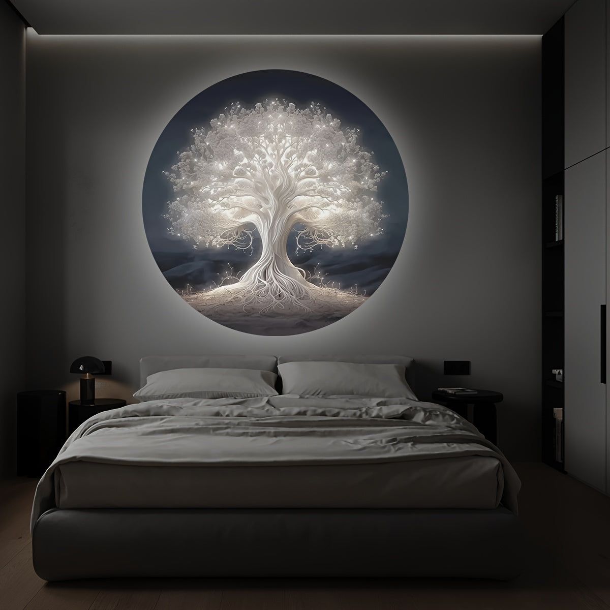 Tree of Life LED Night Light USB Powered Dimmable 360° Rotatable Bedroom Decor
