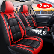 Universal Fit PU Leather Car Seat Covers Front Seat Protectors for Trucks SUVs