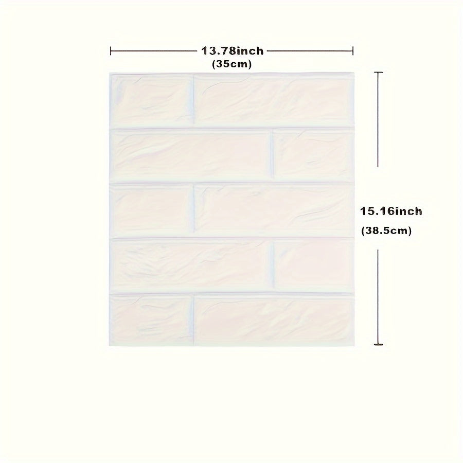 3D Stereo Brick Wall Stickers Waterproof Oilproof Self-Adhesive Indoor Decor 20 50 100 Pieces
