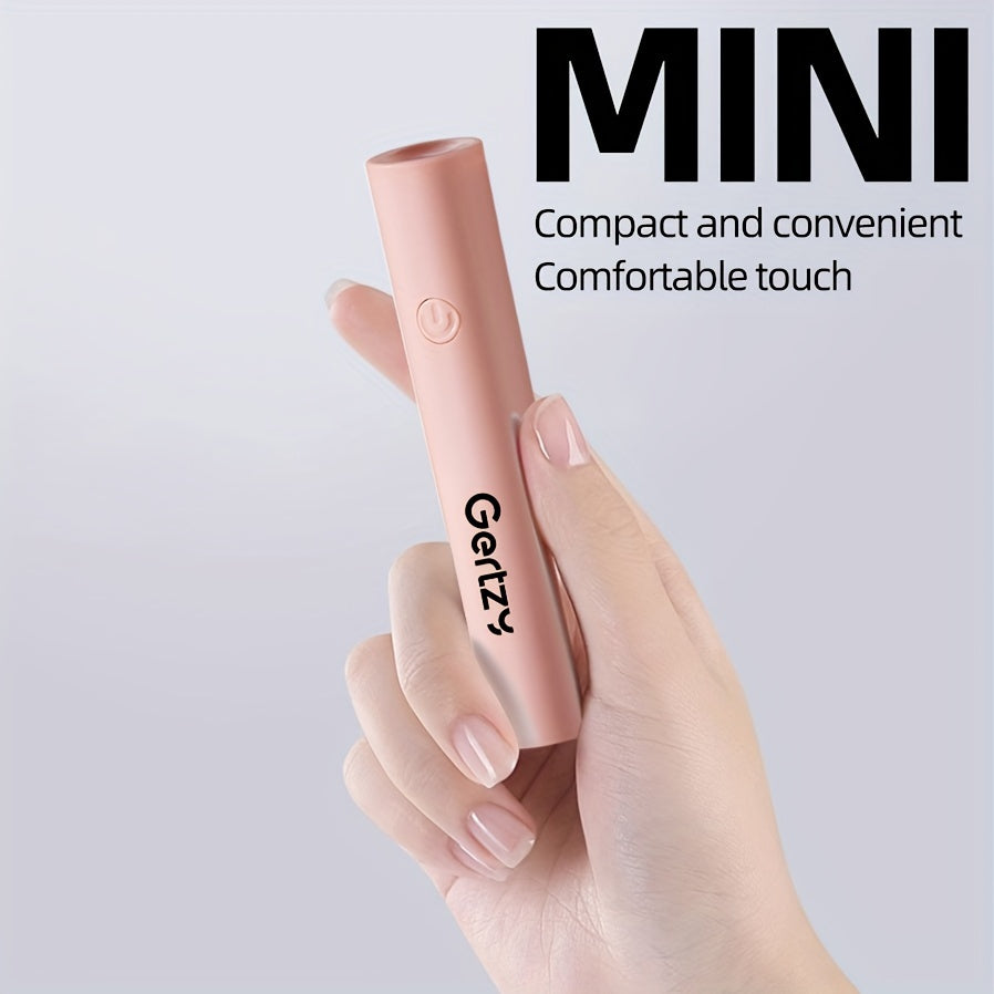 GERTZY Mini Qo'lga Olingan Tirnoqni Yaxshilash Slot Lampasi, gel tirnoq polisini quruq qilish uchun simsiz quritgich, qizlar uchun mukammal sovg'a, kichik va olib yurish uchun qulay.