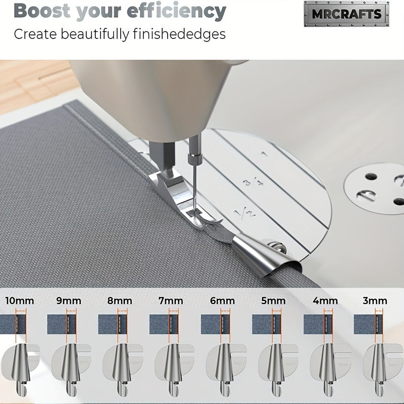 Spiral Edge Curling Machine for Sewing Machines Gray Sewing Machine Accessory