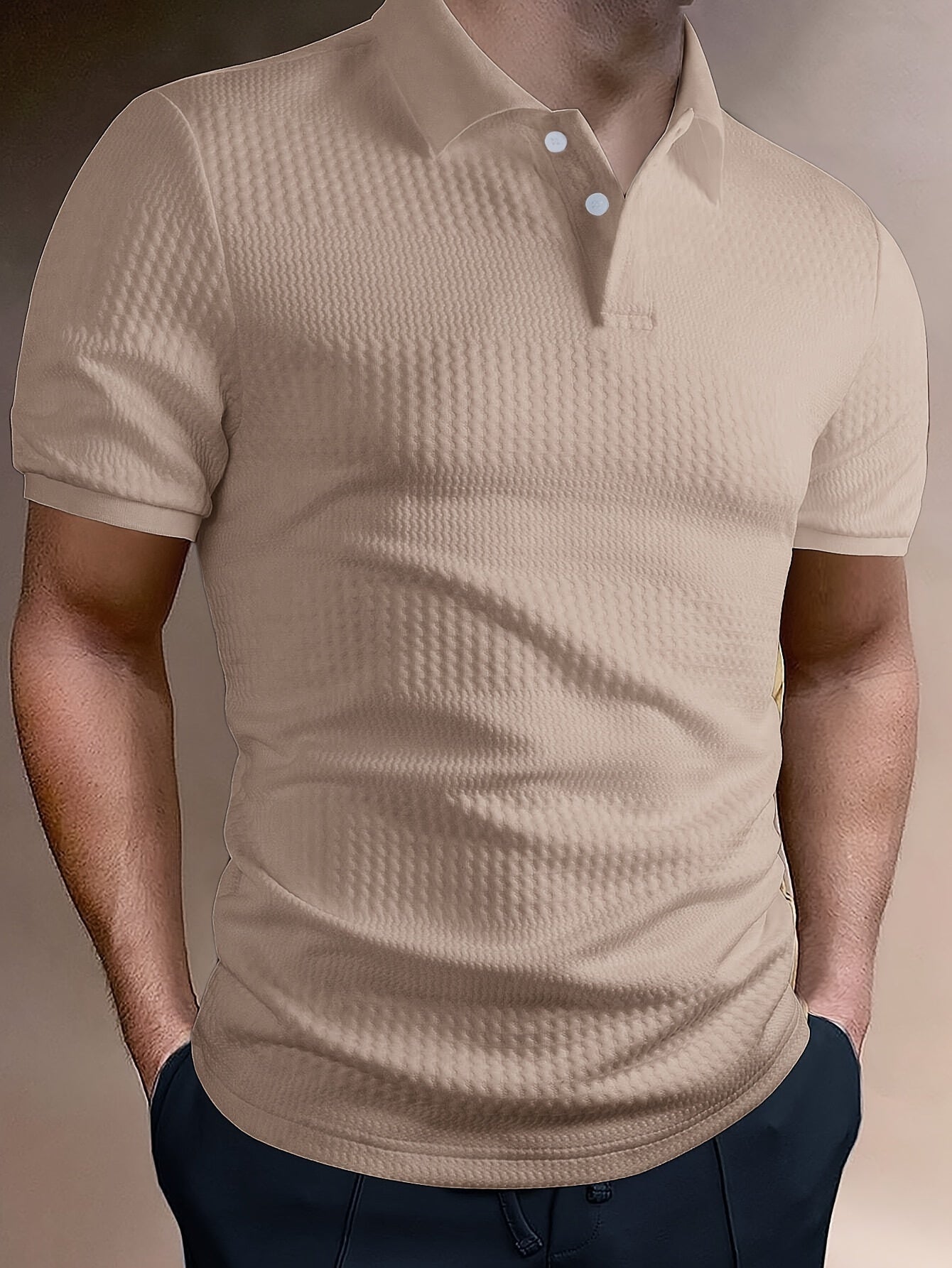 Men's Short Sleeve Golf T-Shirt Polyester Spandex Geometric Summer Outdoor Activities