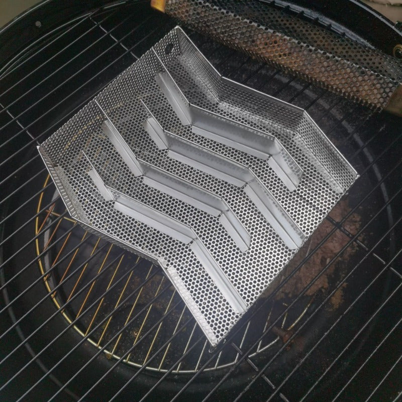 Stainless Steel Smoking Rack for Wood Pellet Grills Silver Non-Electric with Brush