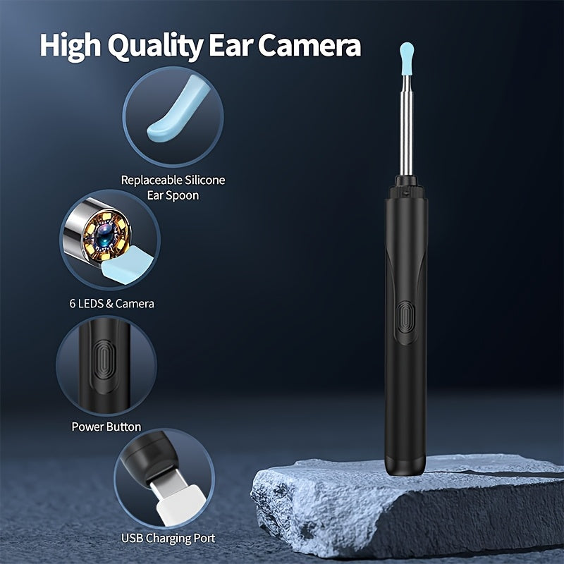 8 ta quloq qoshiqchalari quloq sızishini olib tashlash to'plami, qayta tiklanadigan USB zaryadlash, xavfsiz uy sharoitida foydalanish