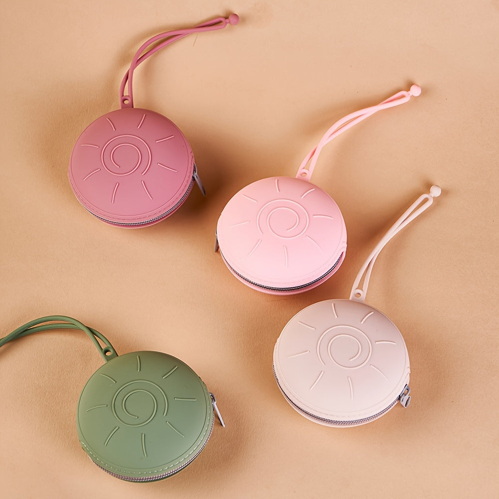 Baby Silicone Pacifier Storage Bag Waterproof BPA-Free Reusable Travel Case for Baby Pacifiers