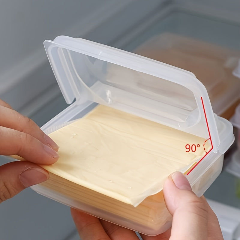 Qopqog'li stackable muzlatgich saqlash qutisi, mevali va souslar uchun shaffof oziq-ovqatga xavfsiz konteyner