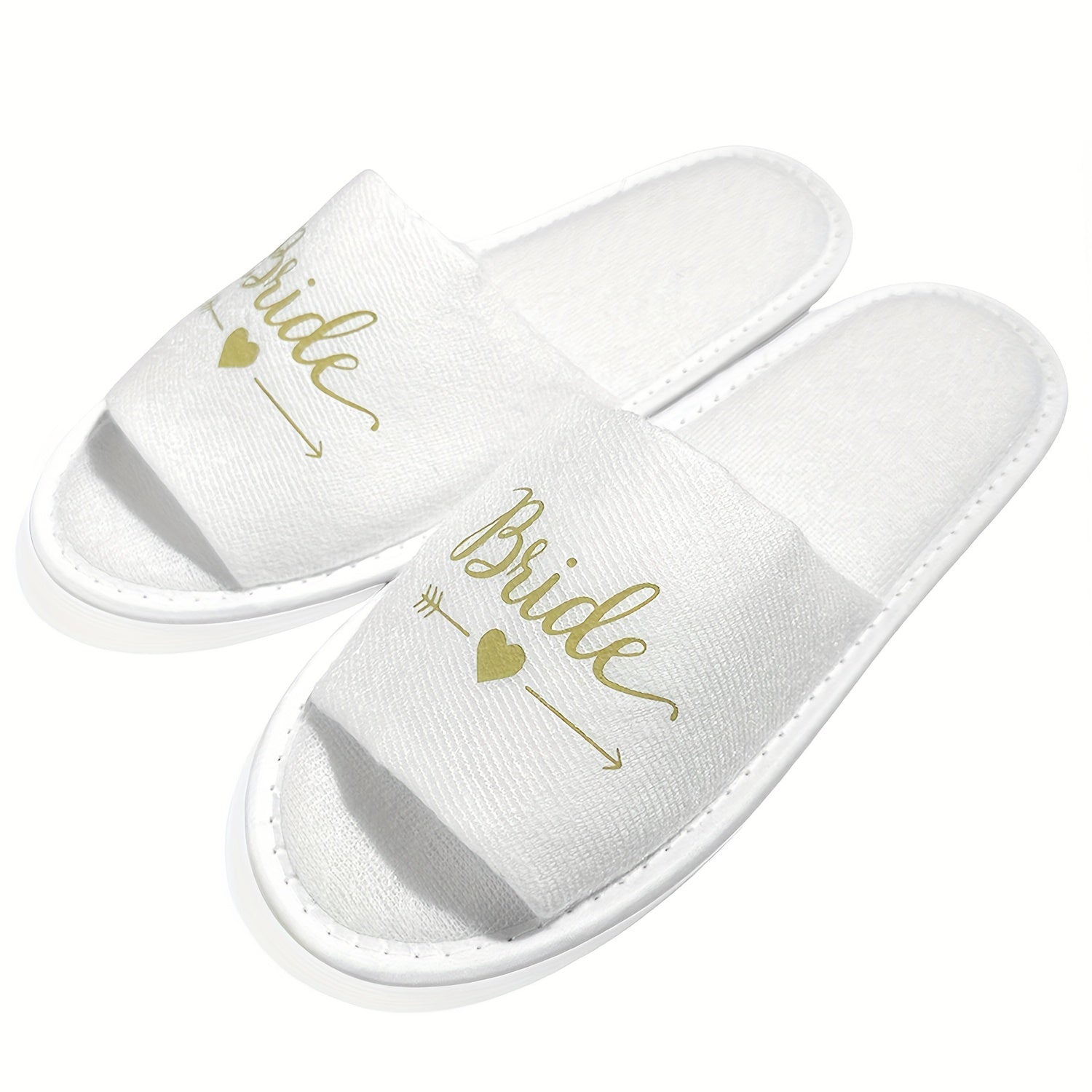 Women's Open-Toe Soft Sole Cozy Slippers for Wedding Party