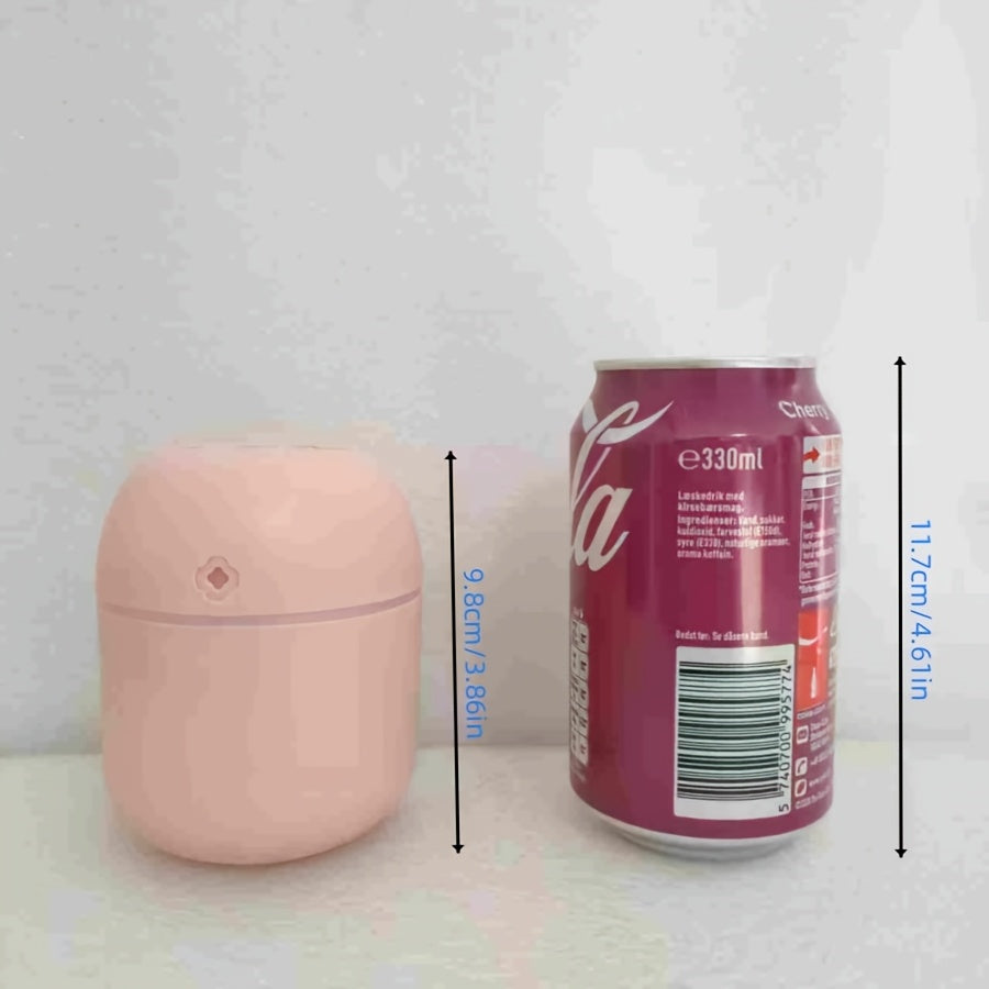 USB aromaterapiya mashinasi turli joylar uchun, jumladan yotoqxona, yashash xonasi, ofis va avtomobillar uchun, rang-barang muhit lampasi va namlantiruvchi funksiyasi bilan.