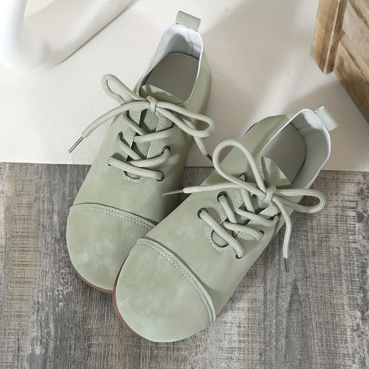 Women's Olive Green Mary Jane Flats Casual Comfortable All-Season Shoes