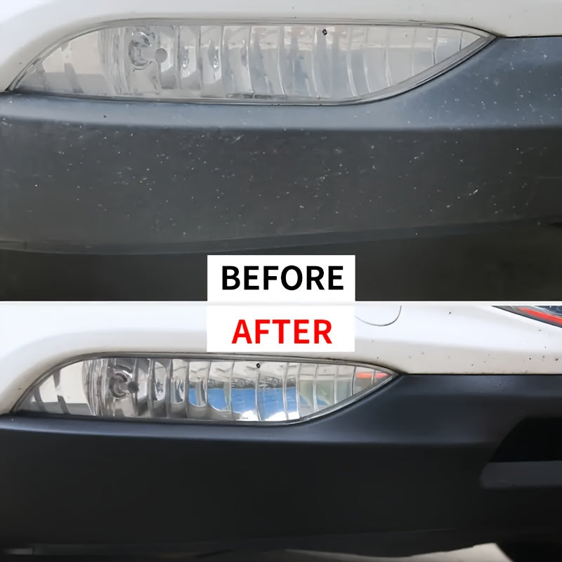 Restaurador de Plástico para Coche Universal 400ml Pasta Brillo Negro para Exterior e Interior