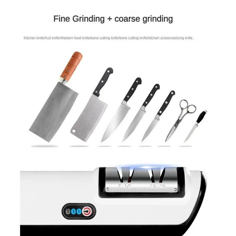 Electric Knife Sharpener for Professional and Home Use Rechargeable USB