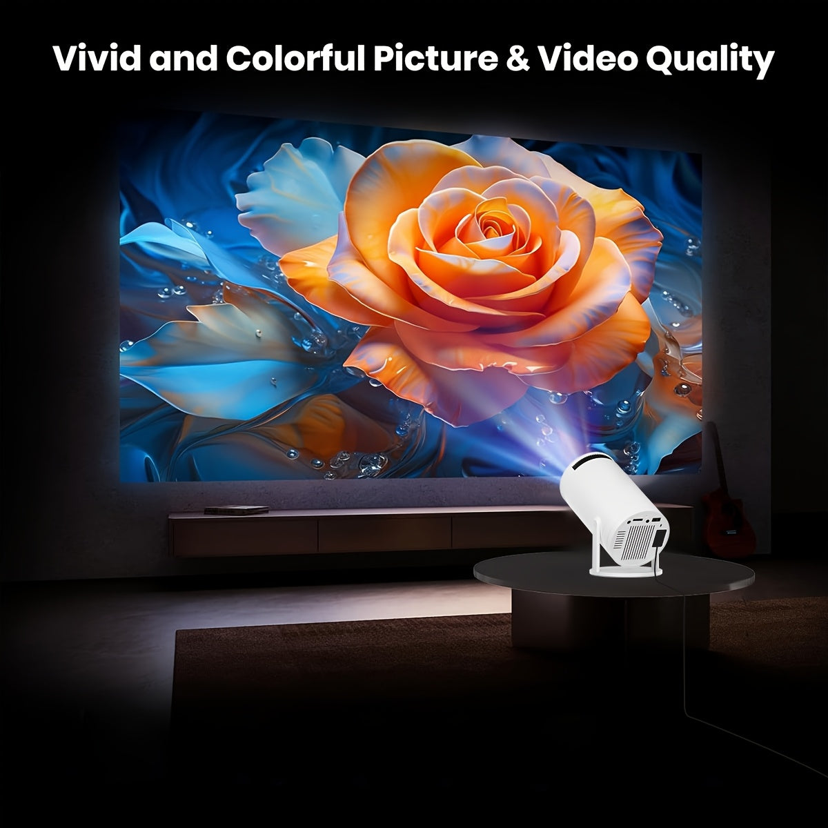 Proyector portátil inalámbrico 4K con Android 12 y WiFi6