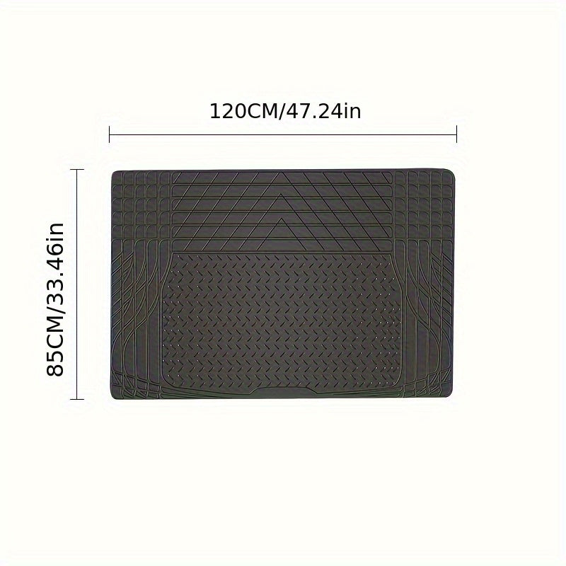 Universal Car Rear Trunk Mat Waterproof PVC Cuttable Non-Slip Durable