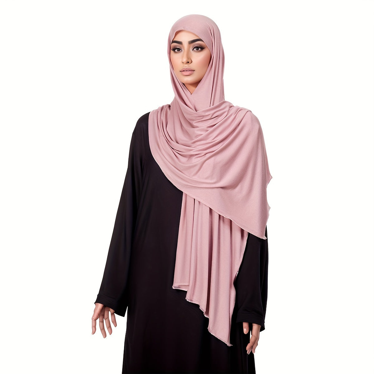 Women's Solid Color Breathable Scarf with Sun Protection and Equal Length Sides