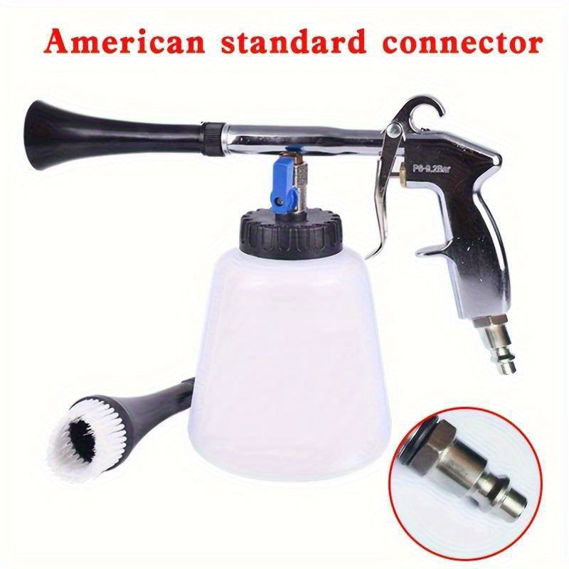 Pneumatic Car Wash Gun Aluminum Spray Bottle Interior and Engine Cleaning Tool