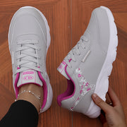 Women’s Casual Sneakers Lightweight Breathable Mesh Lace-Up Running Shoes