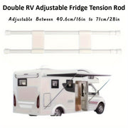 Adjustable RV Refrigerator Safety Bar for Cabinets and Windows, Rustproof, 40.64cm–71.12cm
