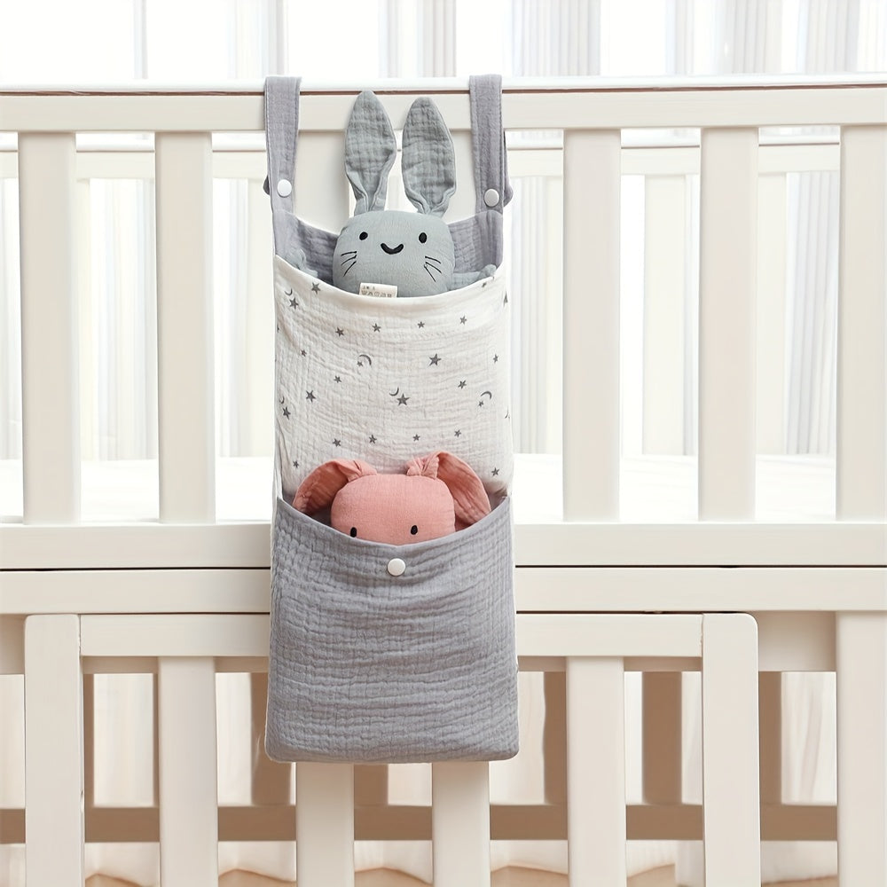 Bolalar yotoqxonasi uchun osilgan saqlash sumkasi o'yinchoqlar, choyshablar, shampunlar va butilkalar uchun tashkilotchi