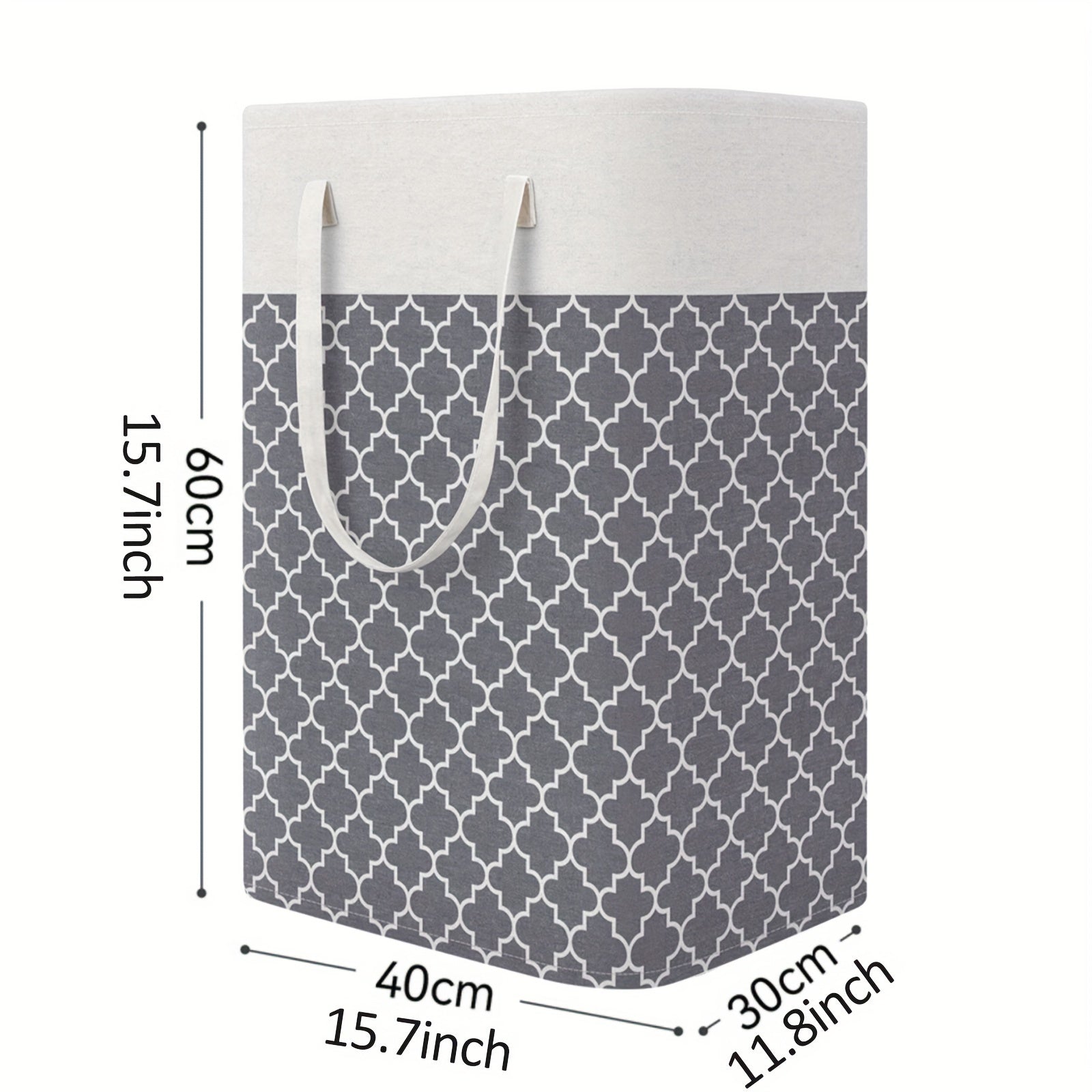 75L Foldable Laundry Hamper with Handles Waterproof Portable Storage Bin for Clothes and Toys Black Grey Red Blue