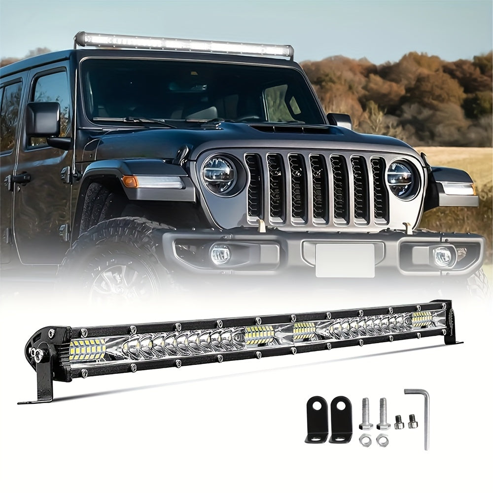 LED Light Bar 25.4cm 50.8cm White Combo Beam Work Light for Off Road Vehicles
