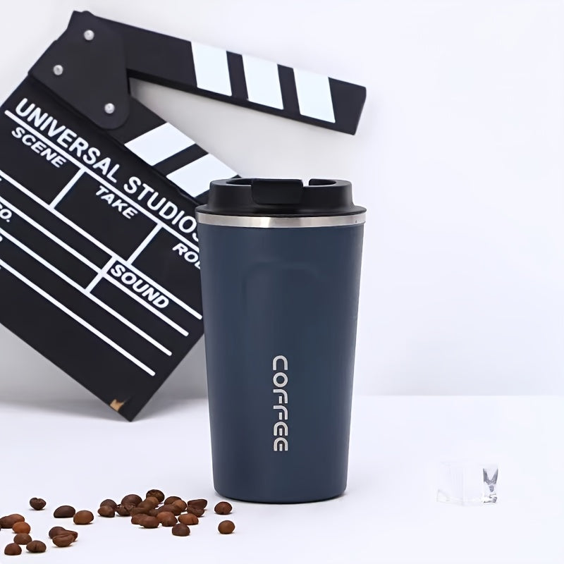 Stainless Steel Travel Mug 380ml Leakproof Reusable Tumbler for Hot Drinks